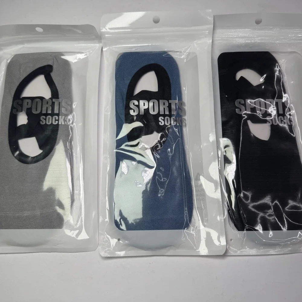 NEW Athletic Sports Yoga Socks No Show Non Slip Strap One Size Women 3 Pair Pack